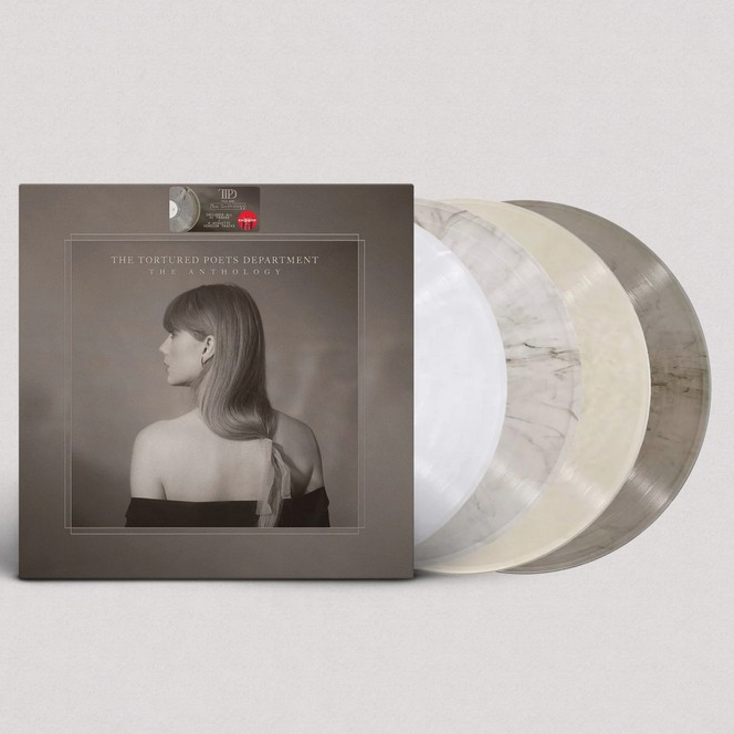 Taylor Swift - The Tortured Poets Department: The Anthology (4LP Ltd. Translucent Marbled Vinyl Record) vinyl