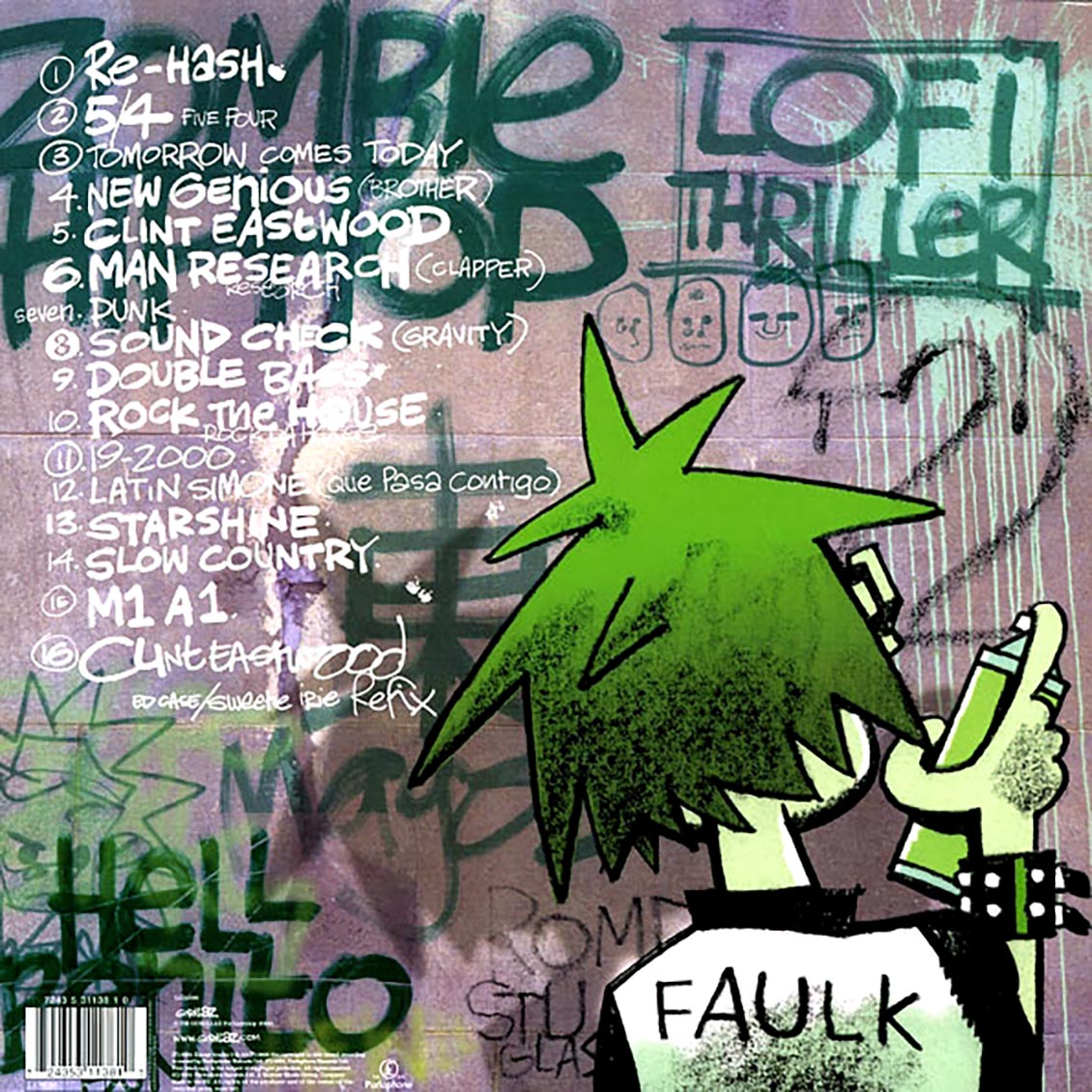 Gorillaz - Gorillaz (2LP Vinyl Record) rear