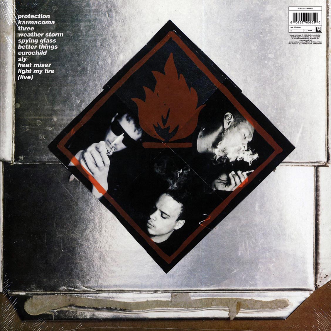 Massive Attack - Protection (LP 180g Vinyl Record) rear