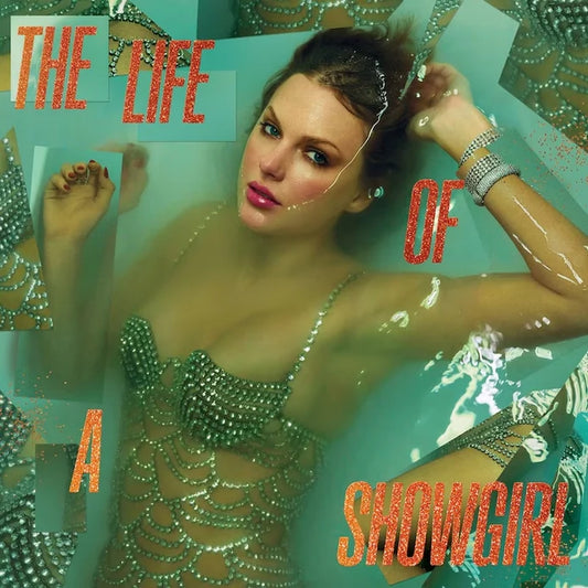 Taylor Swift - Life of a Showgirl (Portofino Orange Glitter Vinyl LP) cover