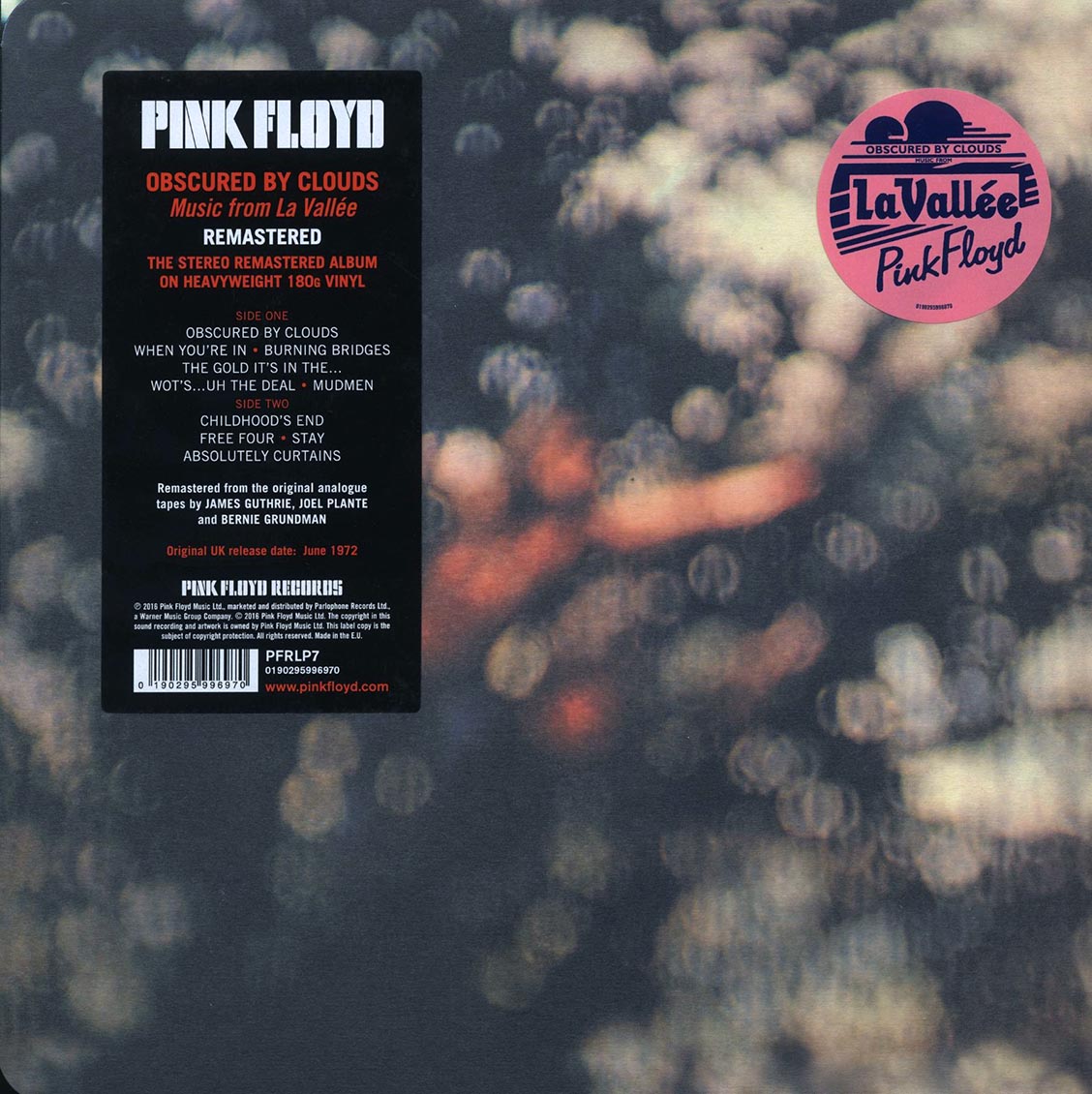 Pink Floyd - Obscured By Clouds (LP 180g Vinyl Record, Rounded Jacket) front