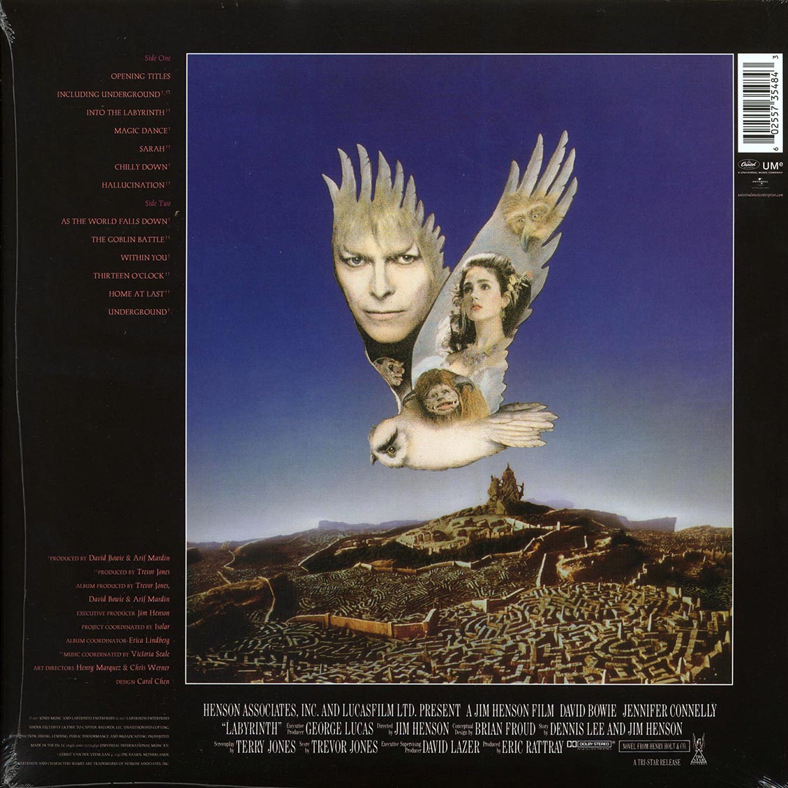 Labyrinth: From The Original Soundtrack Of The Jim Henson Film (incl. mp3) (180g, Remastered Vinyl Record) rear