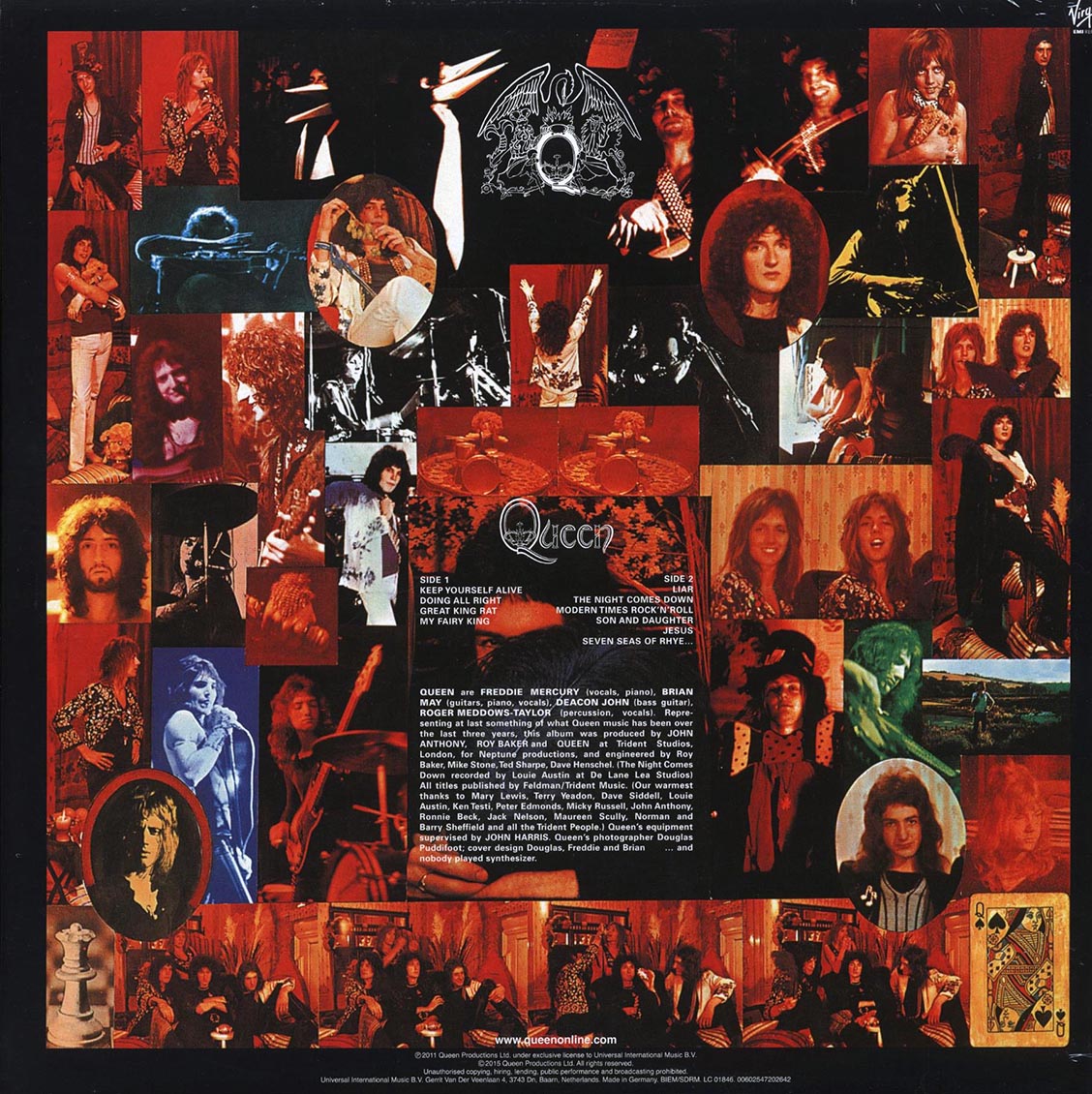 Queen - Queen (180g Half Speed Mastered Vinyl Record) rear