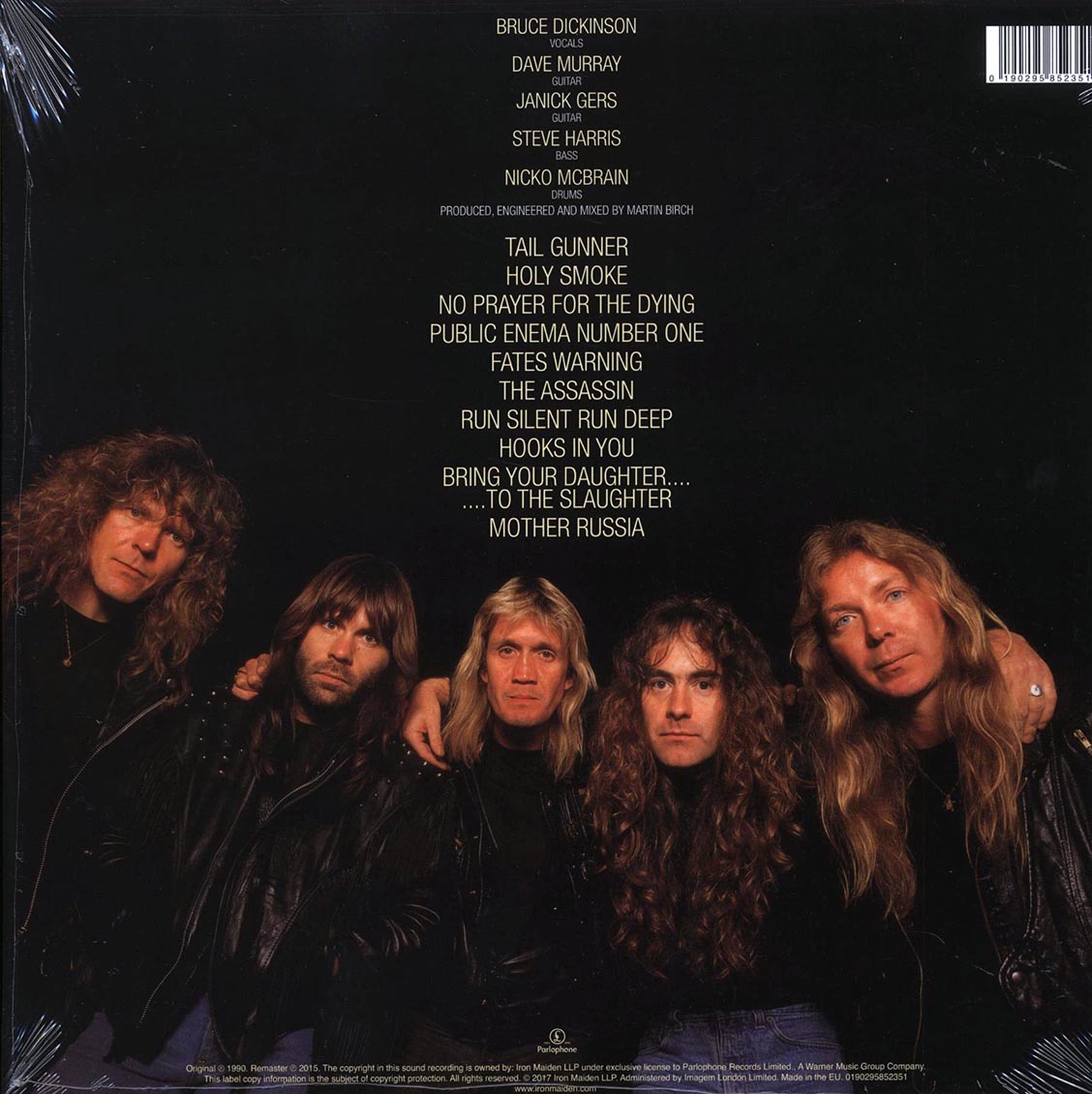 Iron Maiden - No Prayer For The Dying (180g LP Remastered Vinyl Record) rear