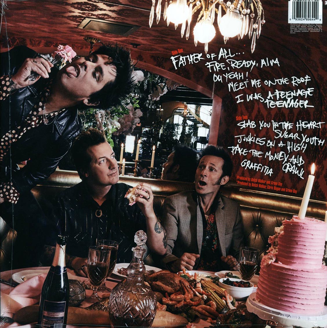 Green Day - Father Of All (Ltd. Remastered Cloudy Red Vinyl Record) rear