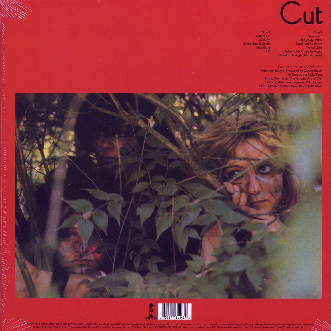 The Slits - Cut (40th Anniv. Ed. incl. mp3, 180g Vinyl Record) rear