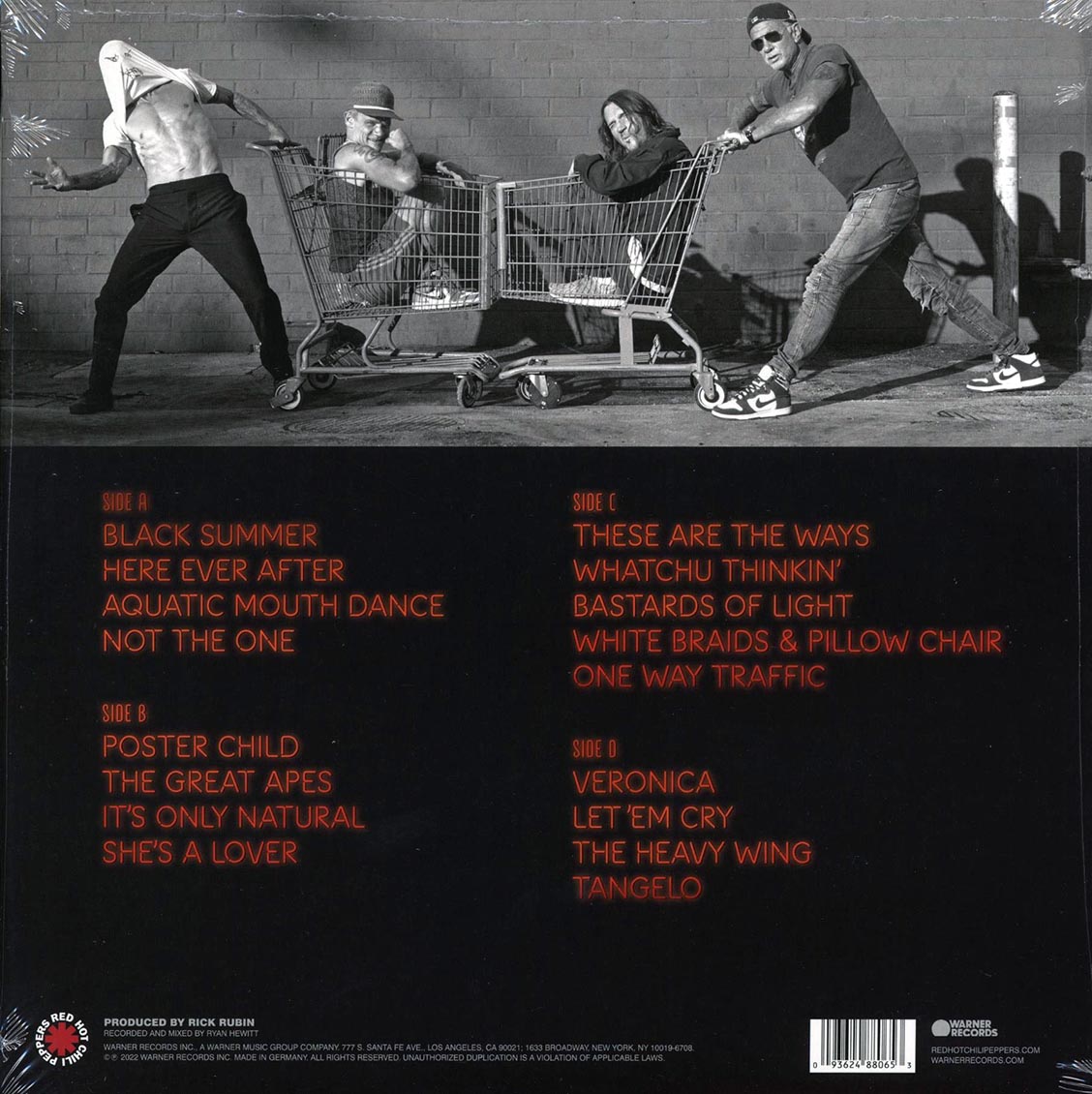 Red Hot Chili Peppers - Unlimited Love (2LP) Vinyl Record rear