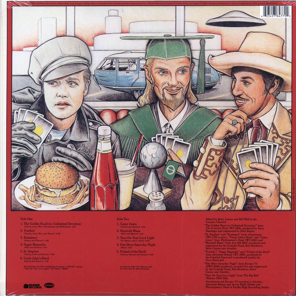 Grateful Dead - The Best Of: Skeletons From The Closet (LP Vinyl Record) rear