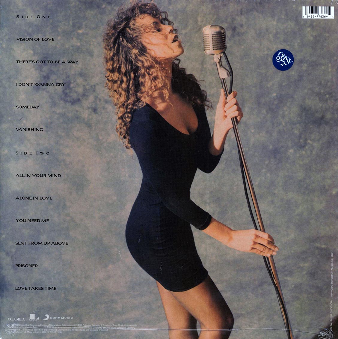 Mariah Carey - Mariah Carey (LP Vinyl Record) rear