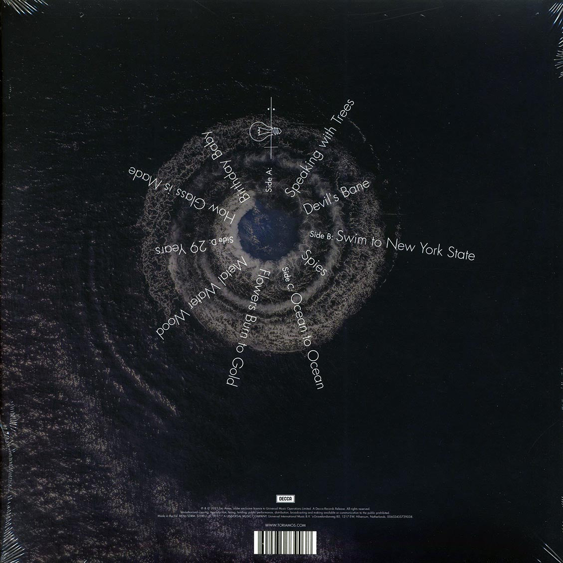 Tori Amos - Ocean To Ocean (2LP) Vinyl Record rear