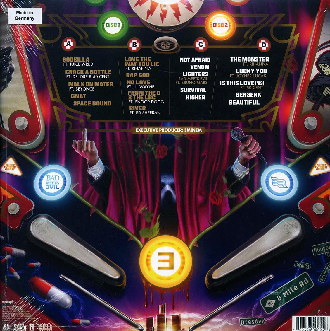 Eminem - Curtain Call 2 (2LP 180g Vinyl Record) rear