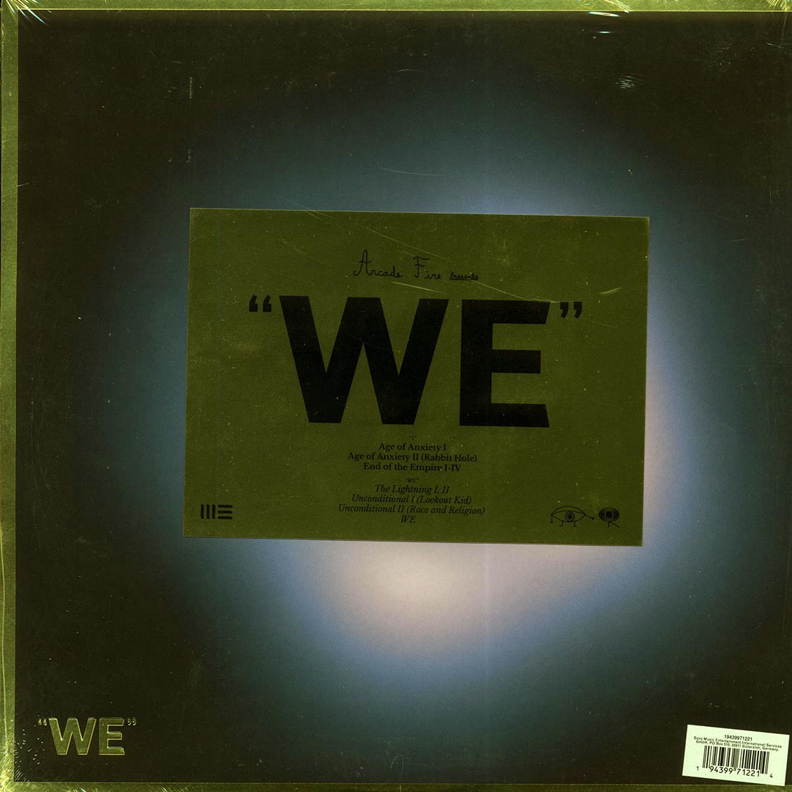 Arcade Fire - We (LP Embossed Gatefold Vinyl Record inc. Poster) rear