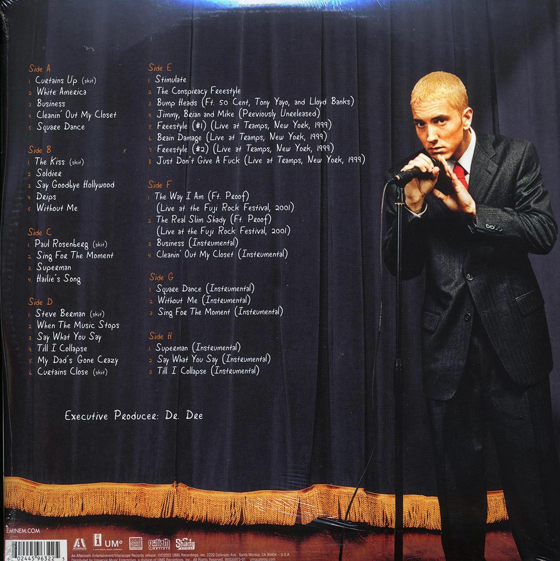 Eminem - The Eminem Show: Expanded Edition (4LP) Vinyl Record rear