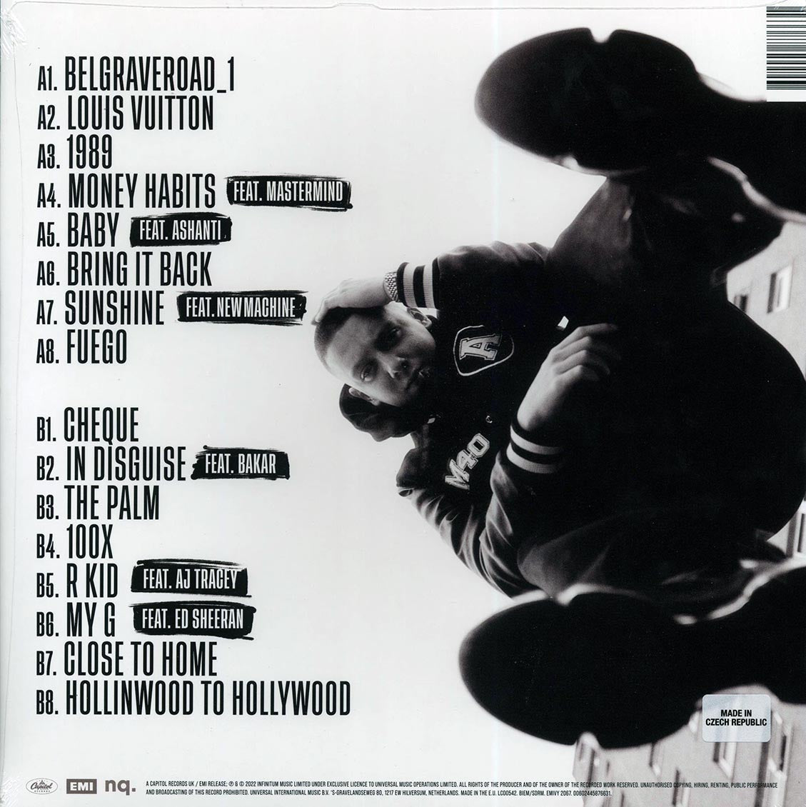 Aitch - Close To Home (LP Ltd. Clear Vinyl Record) rear