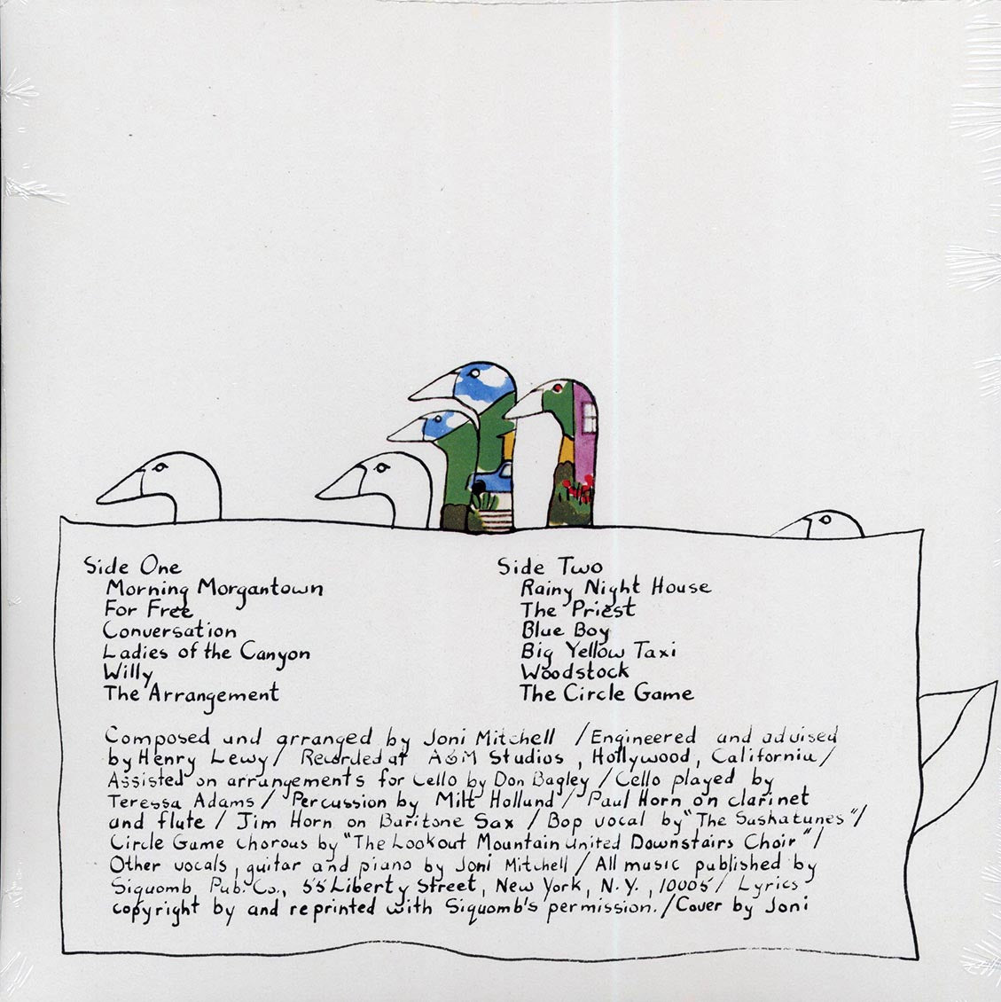 Joni Mitchell - Ladies Of The Canyon (LP) (Green Vinyl Record) rear