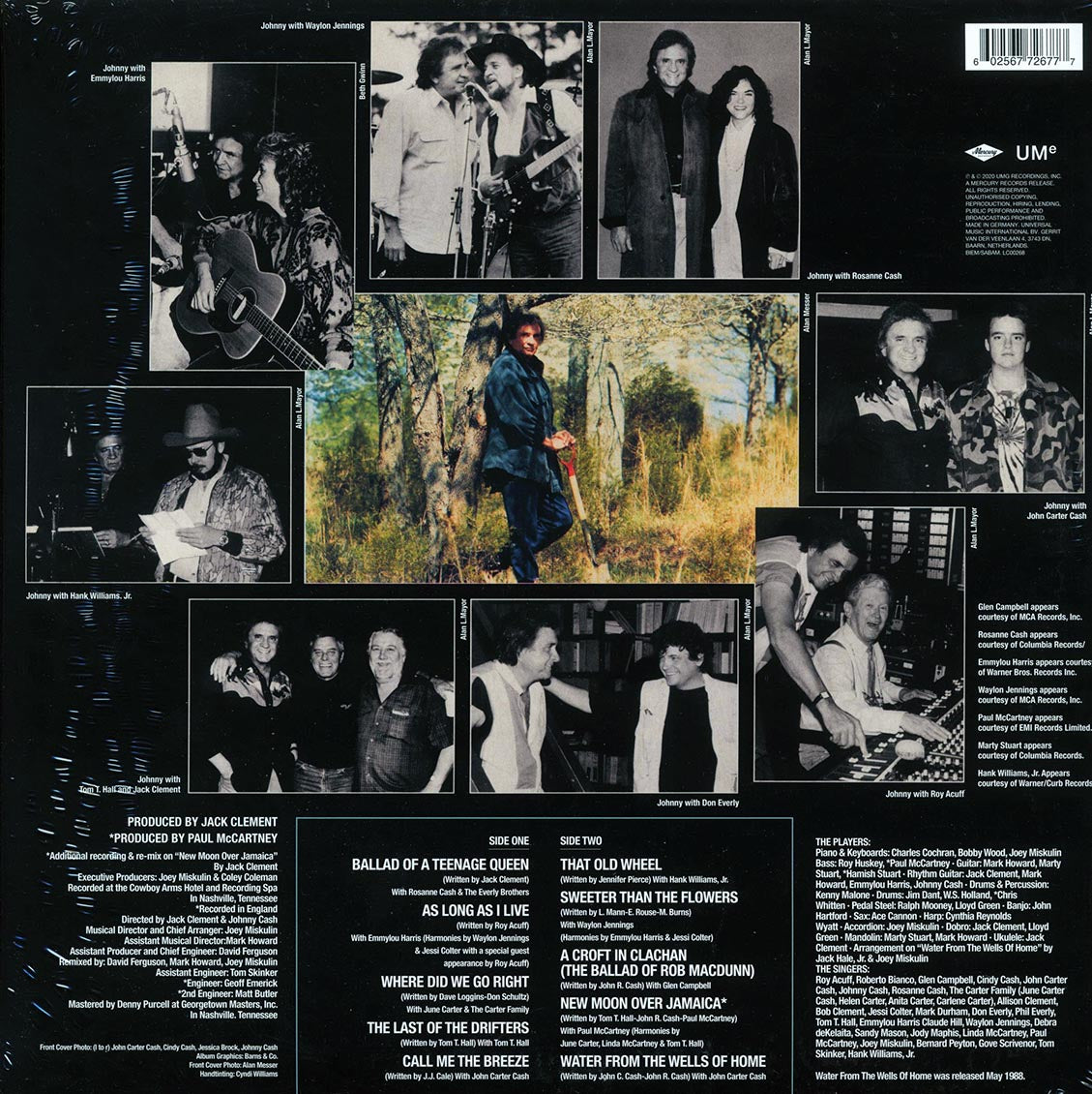 Johnny Cash - Water From The Wells Of Home (180g Vinyl Record) rear