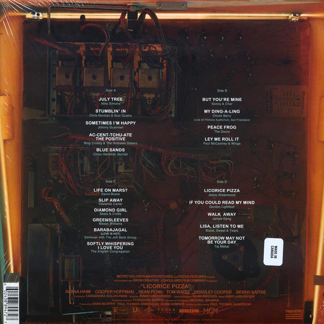 Licorice Pizza: Original Motion Picture Soundtrack (2LP Gatefold Vinyl) rear