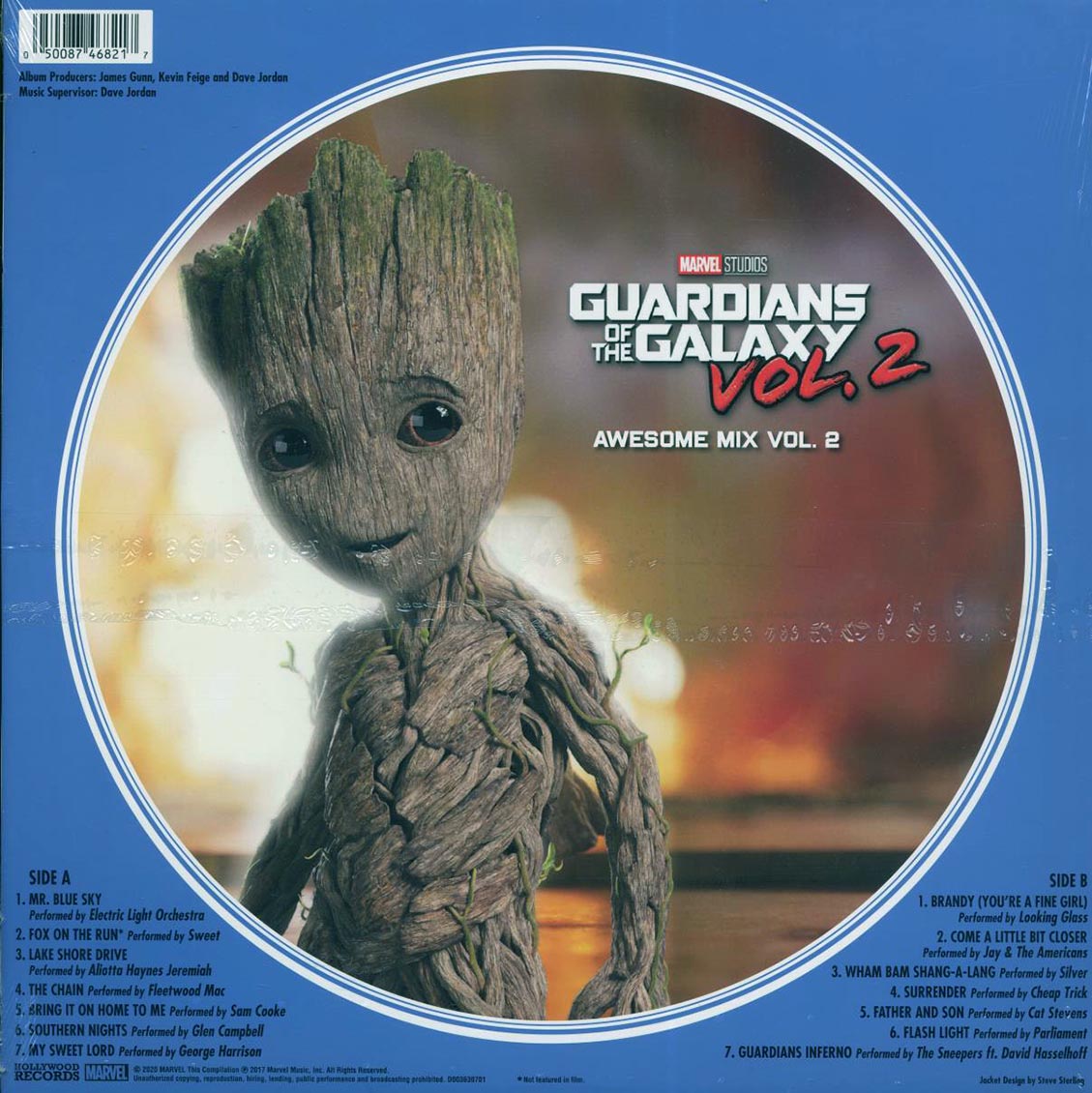 Guardians Of The Galaxy: Awesome Mix Vol. 2 (Picture Disc) Vinyl Record rear