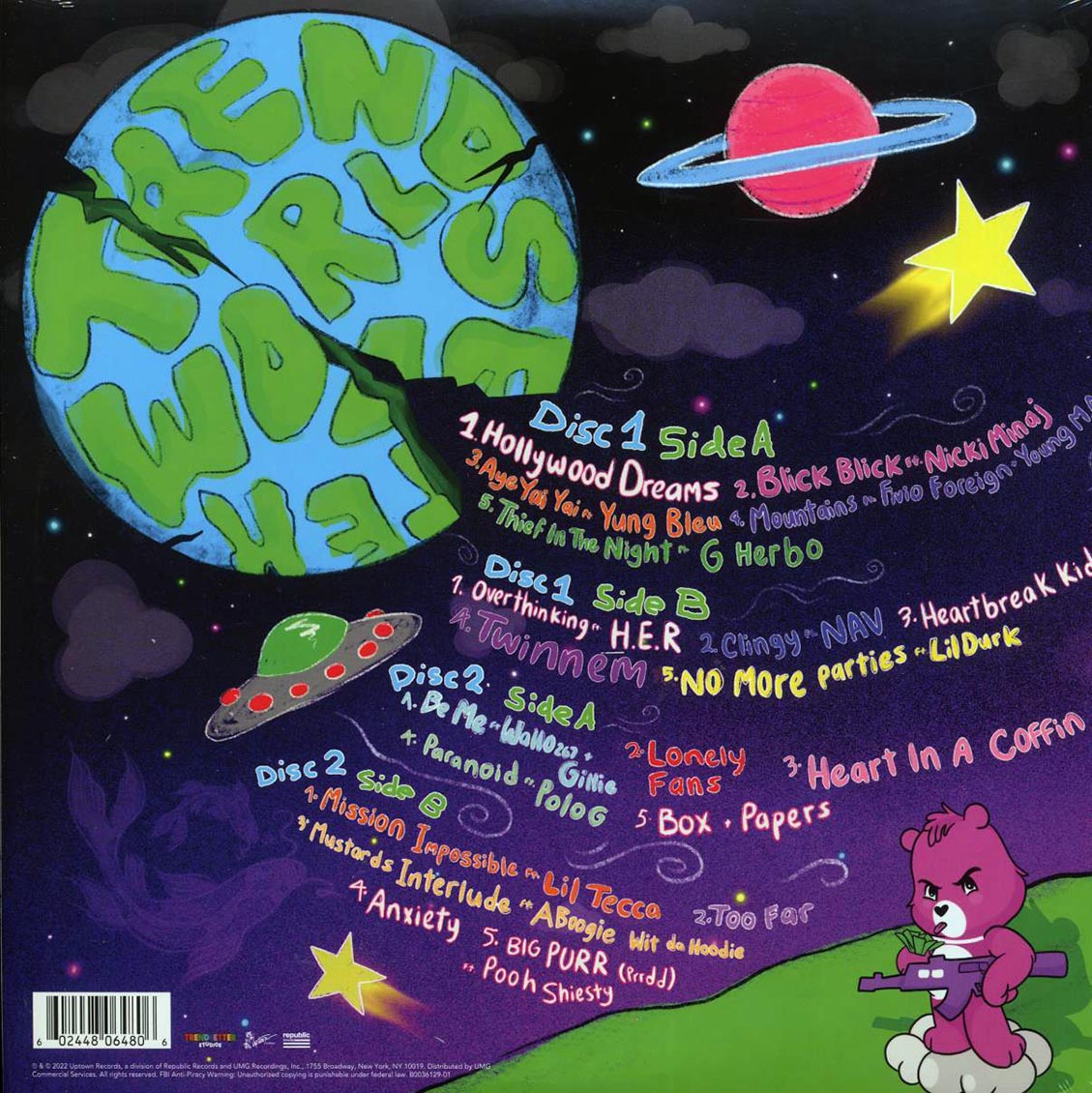 Coi Leray – Trendsetter (Limited Edition Transparent Green Vinyl 2LP) rear