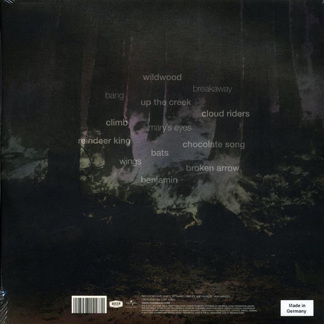 Tori Amos – Native Invader (2LP 180 g Vinyl, Gatefold Sleeve) rear