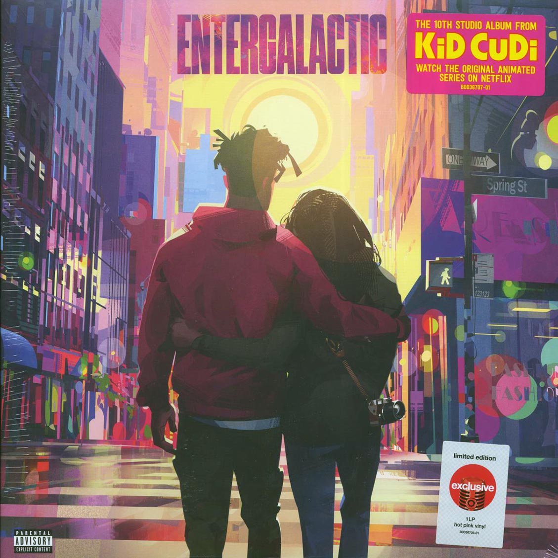 Kid Cudi - Entergalactic (LP Ltd. Hot Pink Vinyl Record) front