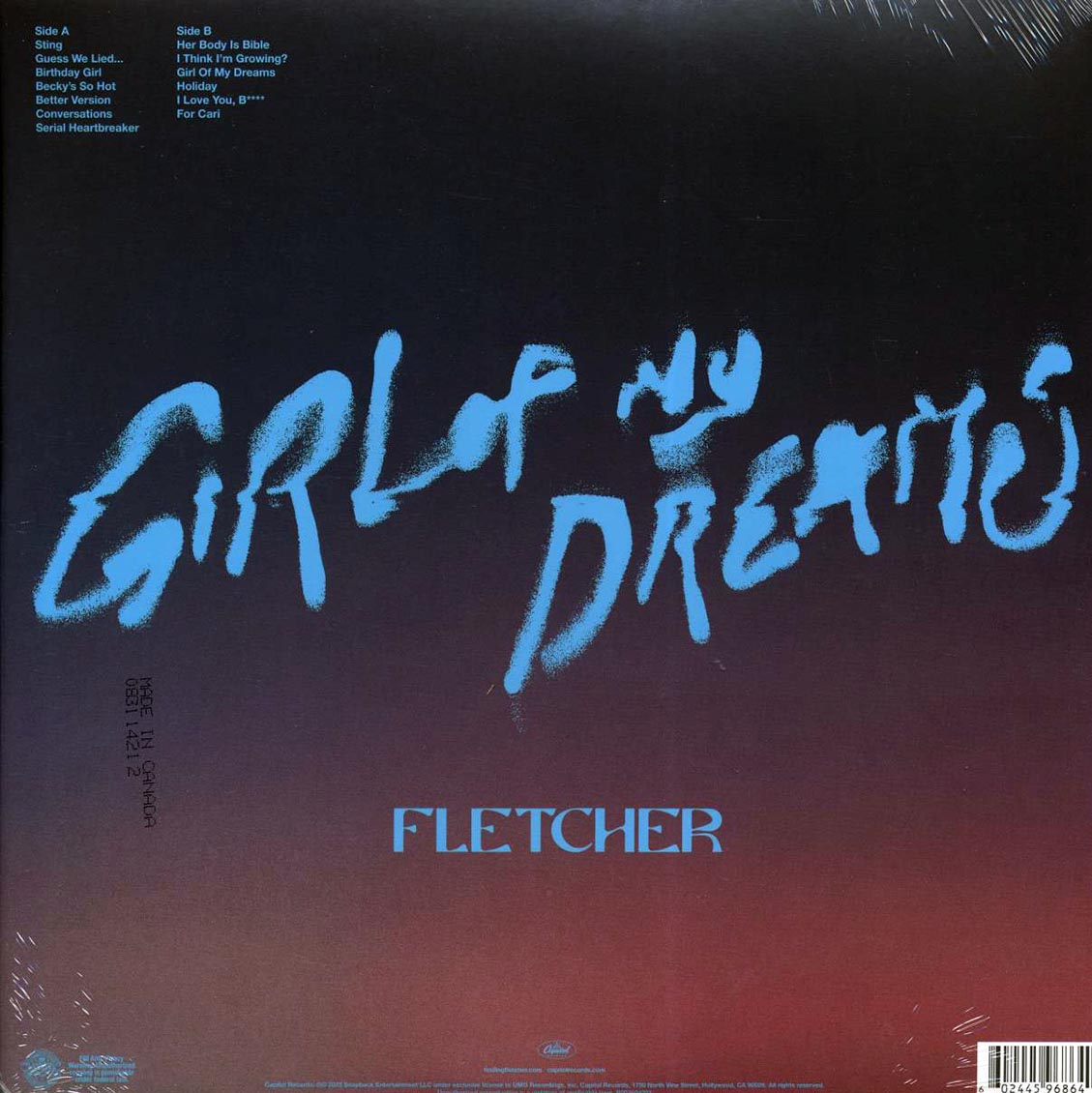 Fletcher – Girl Of My Dreams (Limited Edition Hot Pink Vinyl LP)