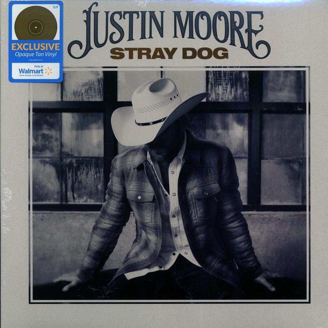 Justin Moore – Stray Dog (Opaque Tan Vinyl LP) cover