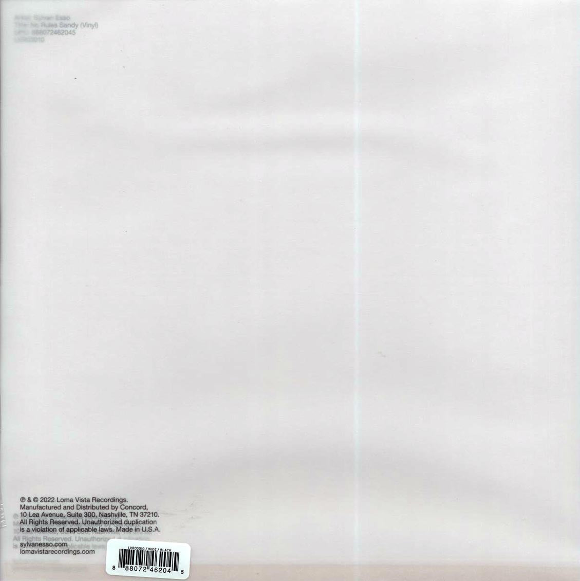 Sylvan Esso – No Rules Sandy (Vinyl LP) rear