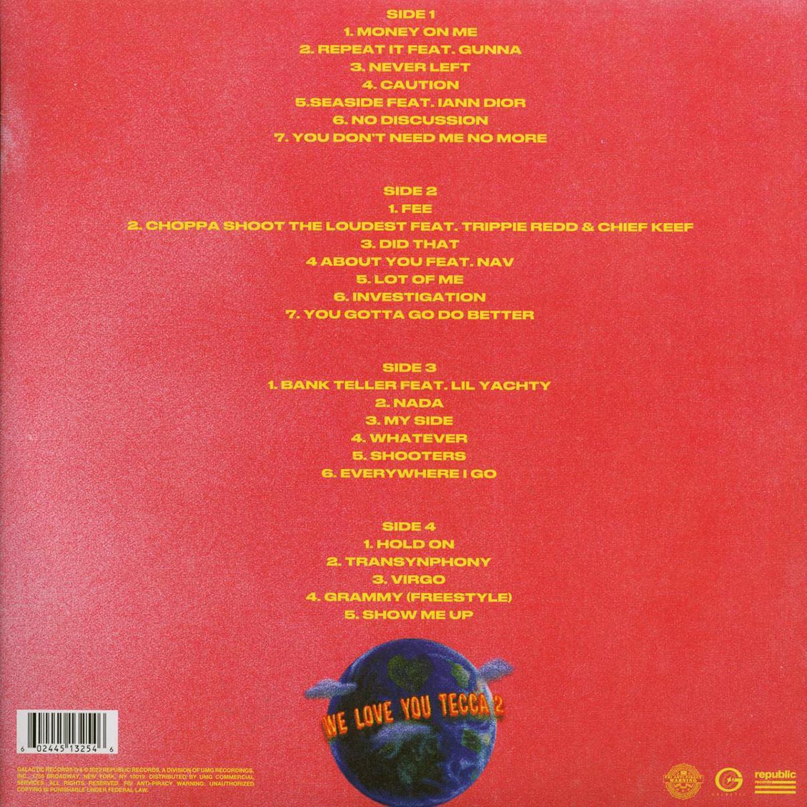 Lil Tecca – We Love You Tecca 2 (2LP Vinyl Record)