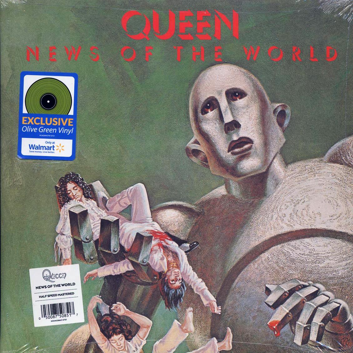 Queen – News of the World (Limited‑Edition Olive Green Vinyl LP) cover