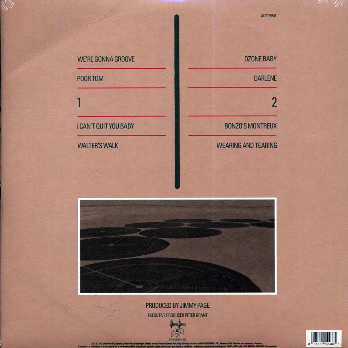 Led Zeppelin – Coda (Remastered 180g Vinyl LP Embossed Gatefold) rear