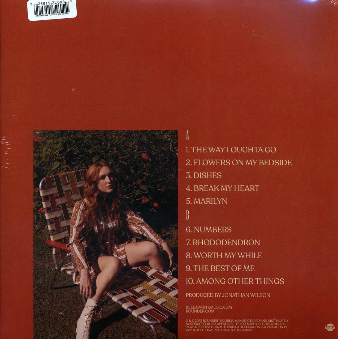 Bella White – Among Other Things (Ltd. Carnelian Brown & Red Swirl Vinyl LP) rear