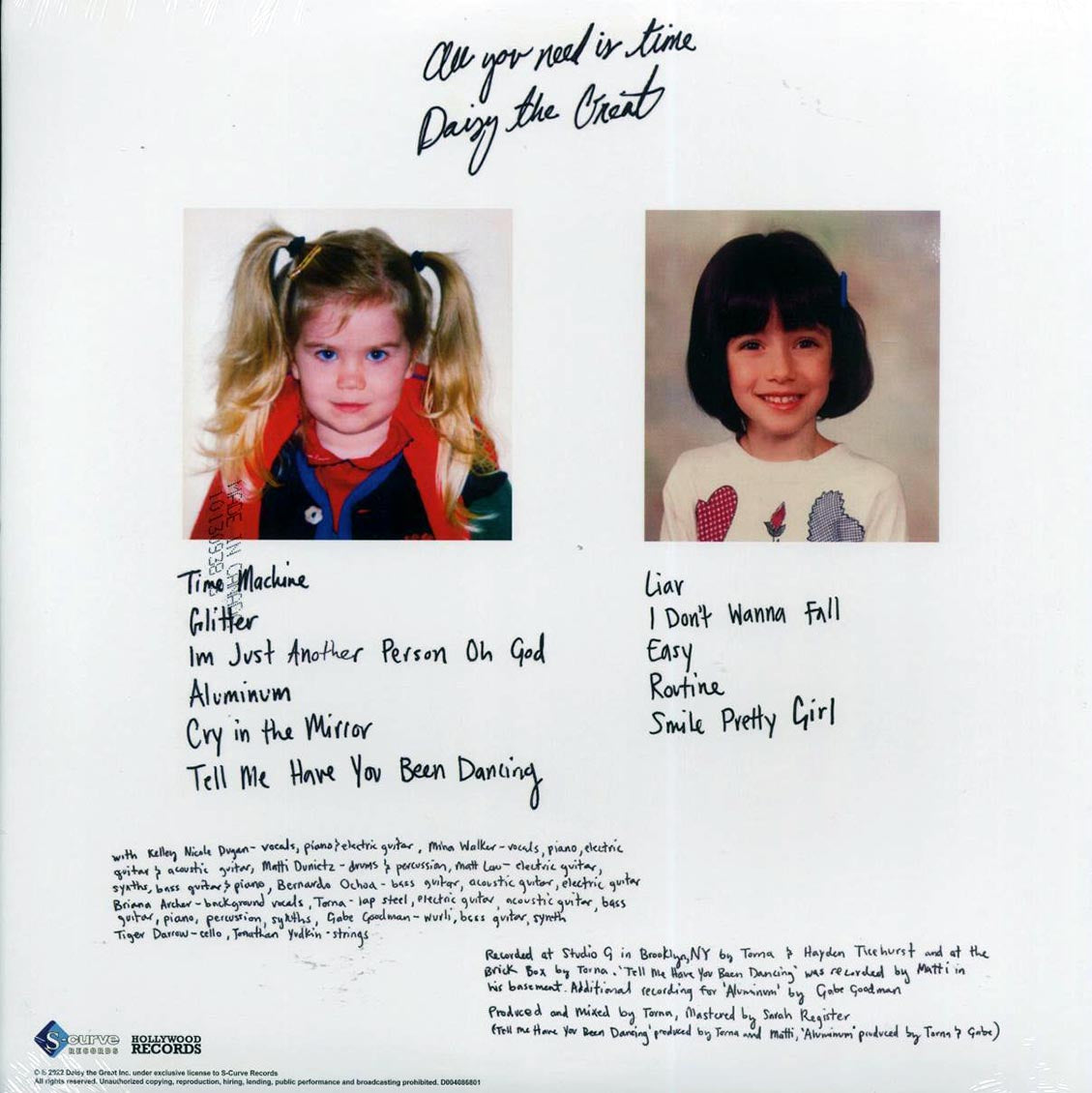 Daisy the Great – All You Need Is Time (Vinyl LP with Bonus Flexi Disc) rear