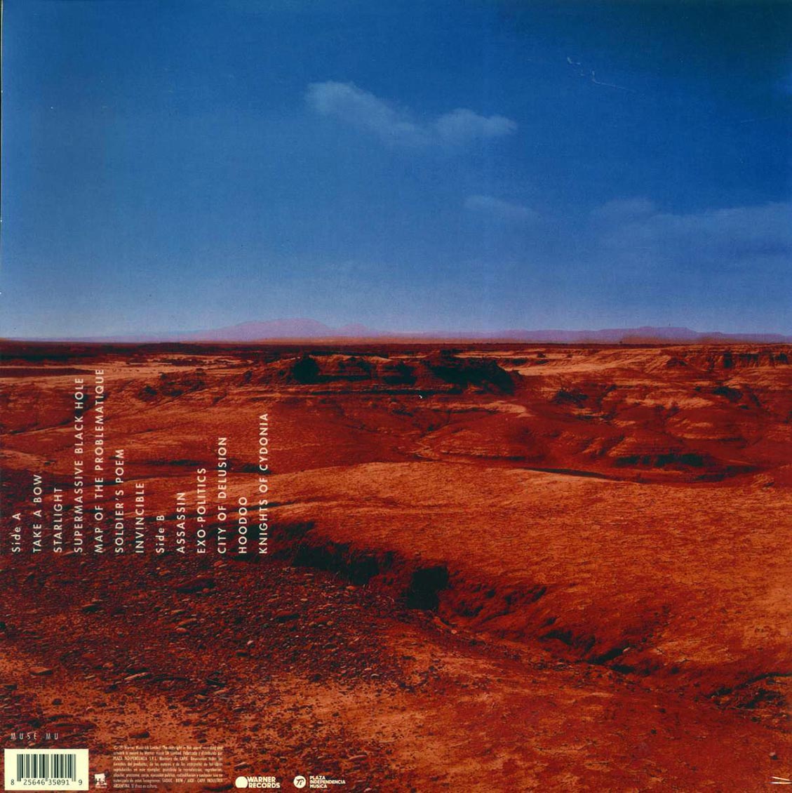 Muse – Black Holes And Revelations (LP Vinyl Record) rear