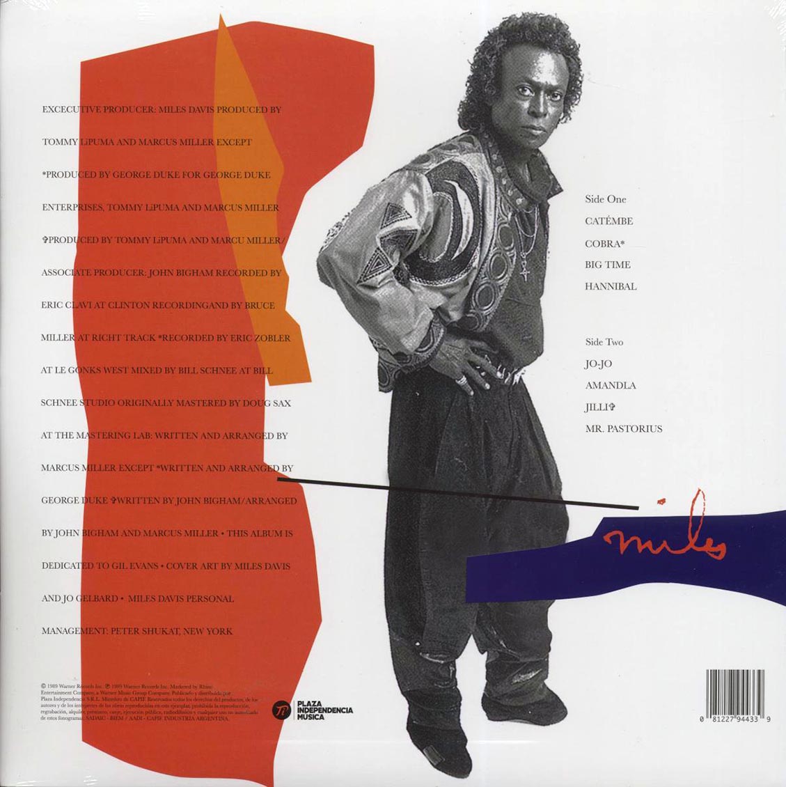 Miles Davis – Amandla (LP Vinyl Record) rear