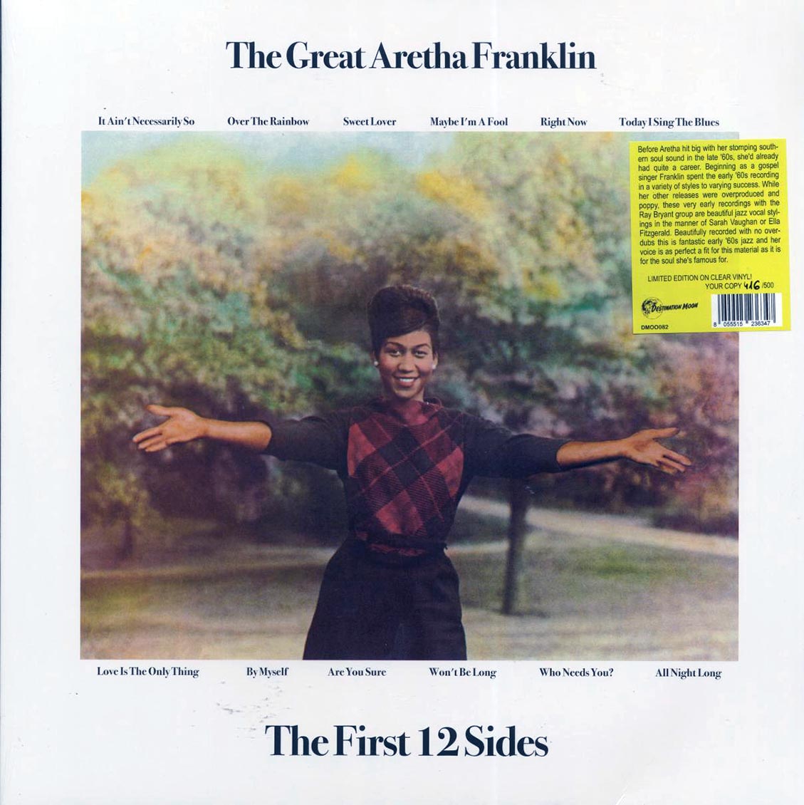 Aretha Franklin - The Great Aretha Franklin (Limited Edition Numbered Clear Vinyl LP) cover