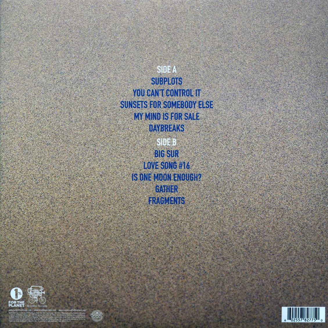 Jack Johnson – All The Light Above It Too (Gatefold Vinyl LP) rear
