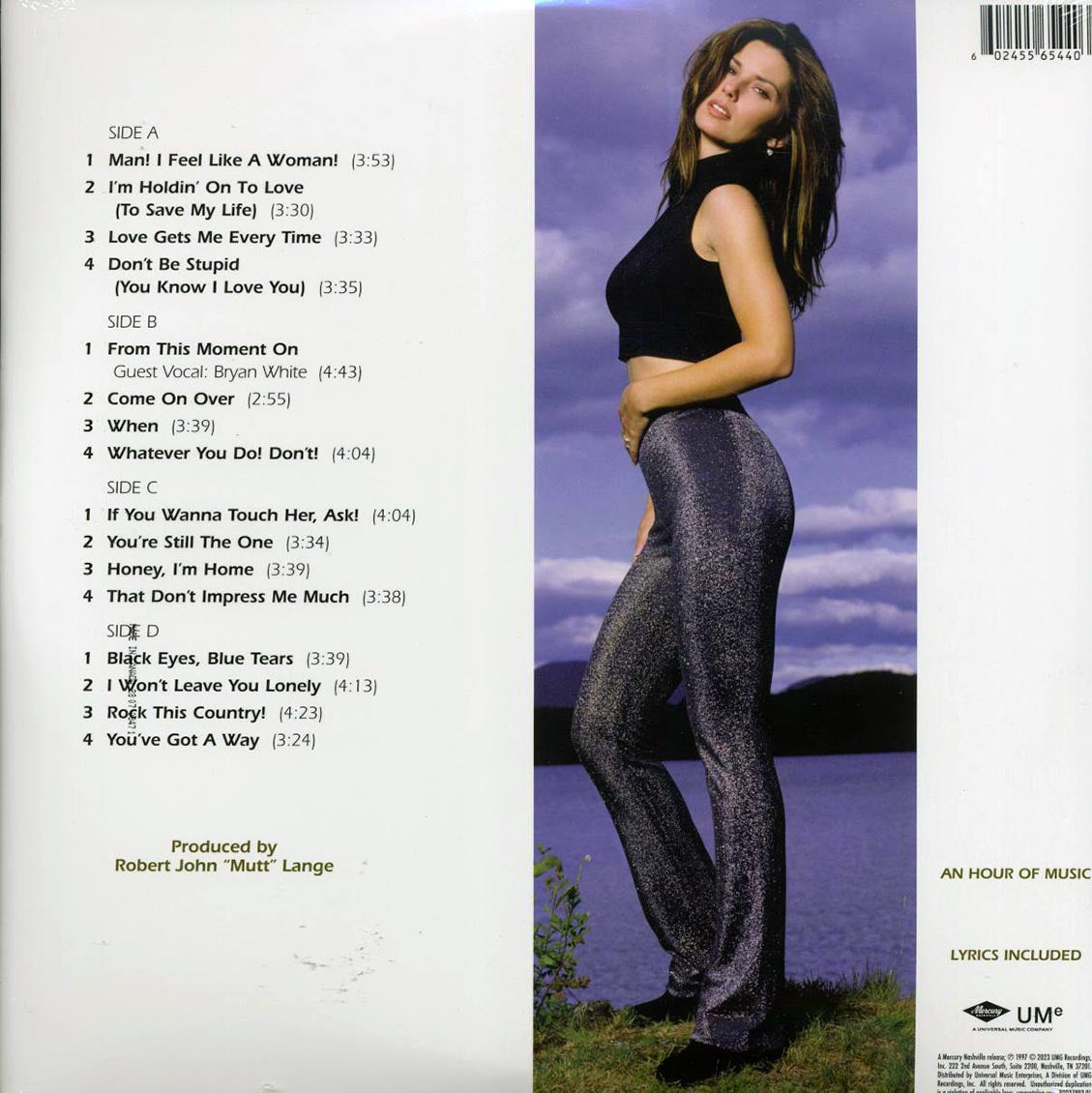 Shania Twain – Come On Over (25th Anniversary Diamond Edition Vinyl 2LP) rear