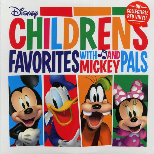 Disney - Childrens Favorites With Mickey And Pals (Red Vinyl LP) cover
