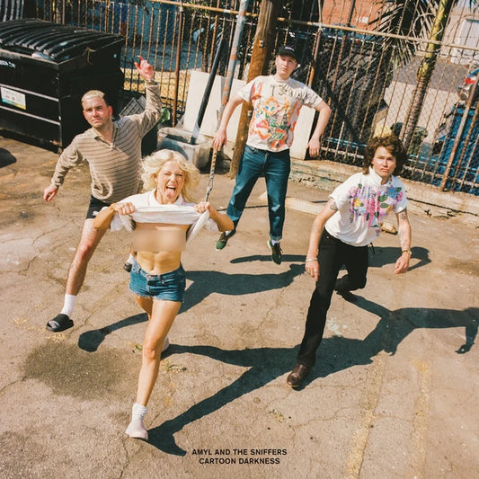 Amyl and The Sniffers – Cartoon Darkness (Limited Edition Opaque Blue Vinyl LP) cover