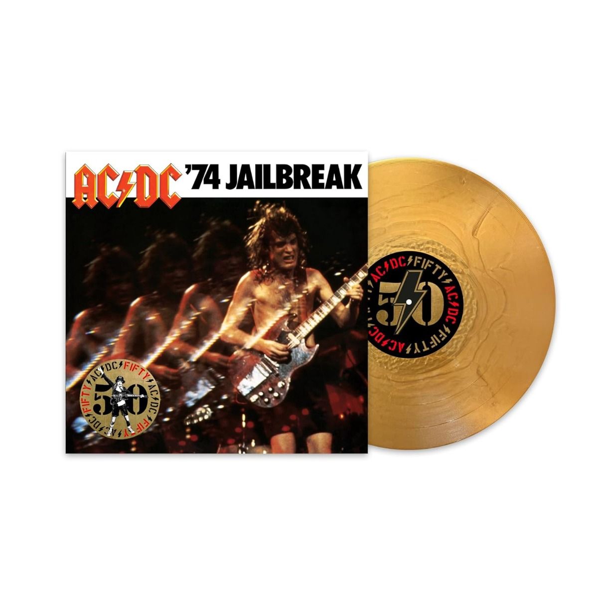AC/DC - '74 Jailbreak (50th Anniversary Edition, Gold Color Vinyl Record) vinyl