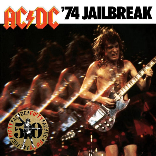AC/DC - '74 Jailbreak (50th Anniversary Edition, Gold Color Vinyl Record) front