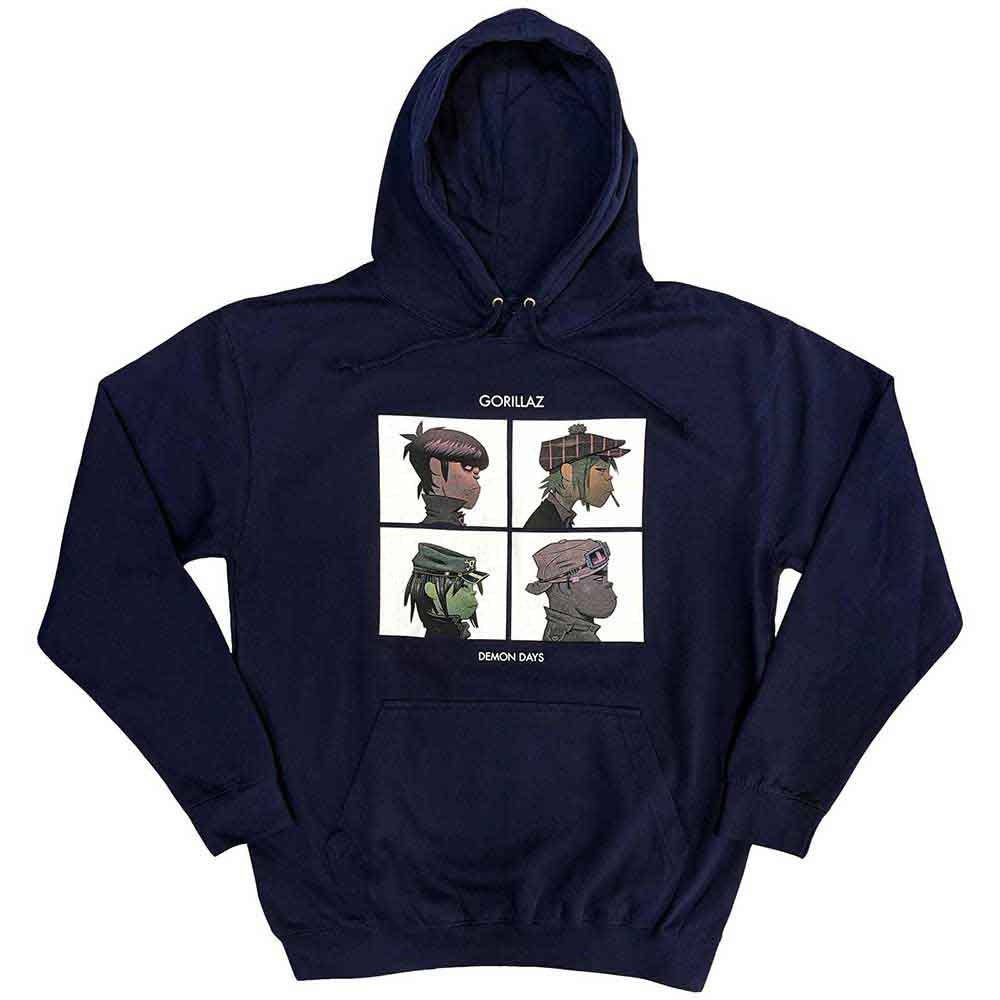 Gorillaz - Demon Days Pullover Hoodie (Navy Blue)