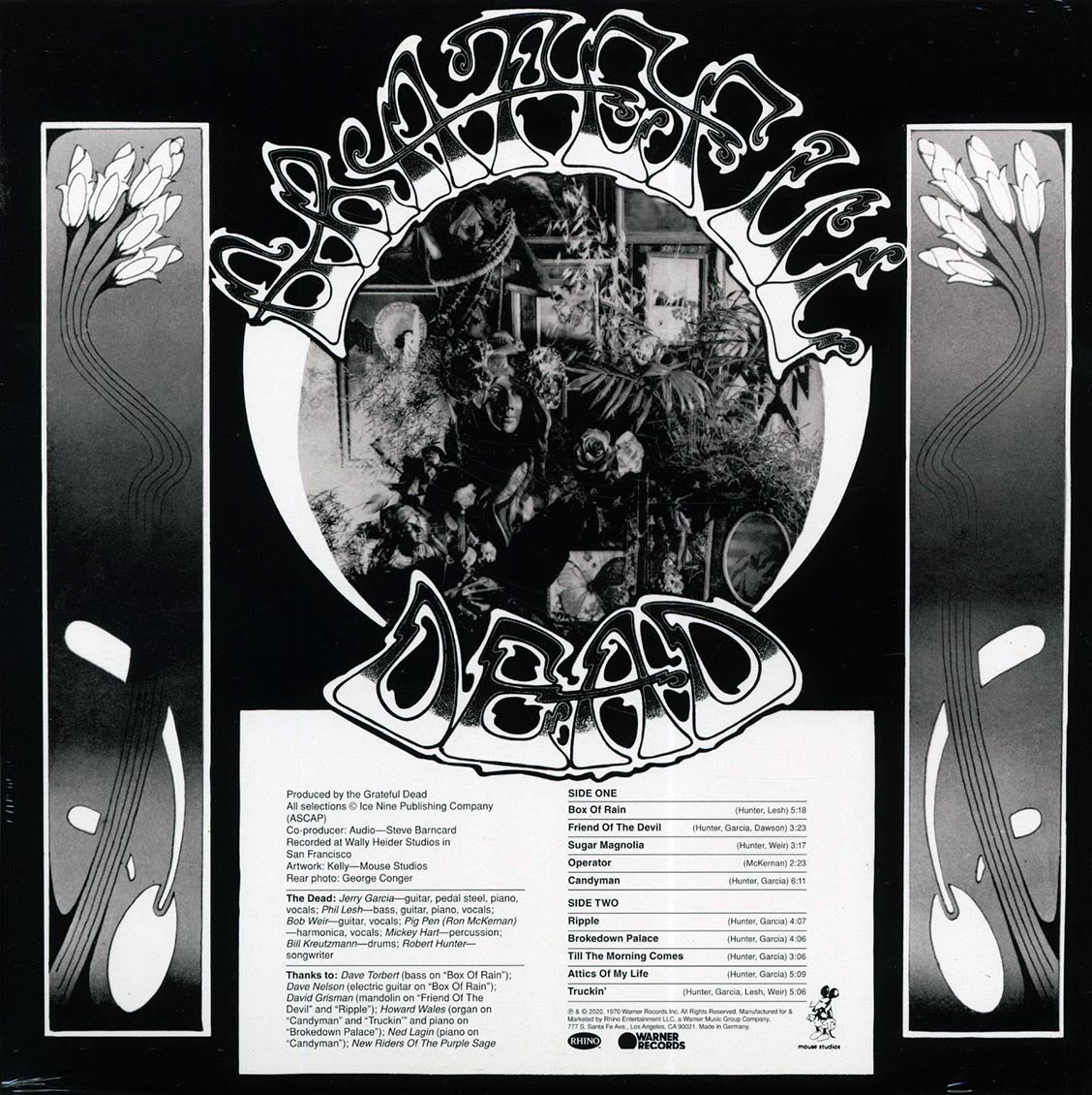 Grateful Dead - American Beauty (Warner Records) (50th Anniv. Ed.) (180g) Vinyl Record rear