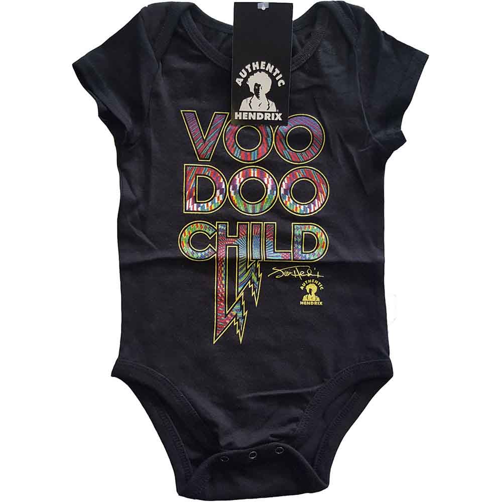 Jimi Hendrix - Voodoo Child Baby Onesie (Black)