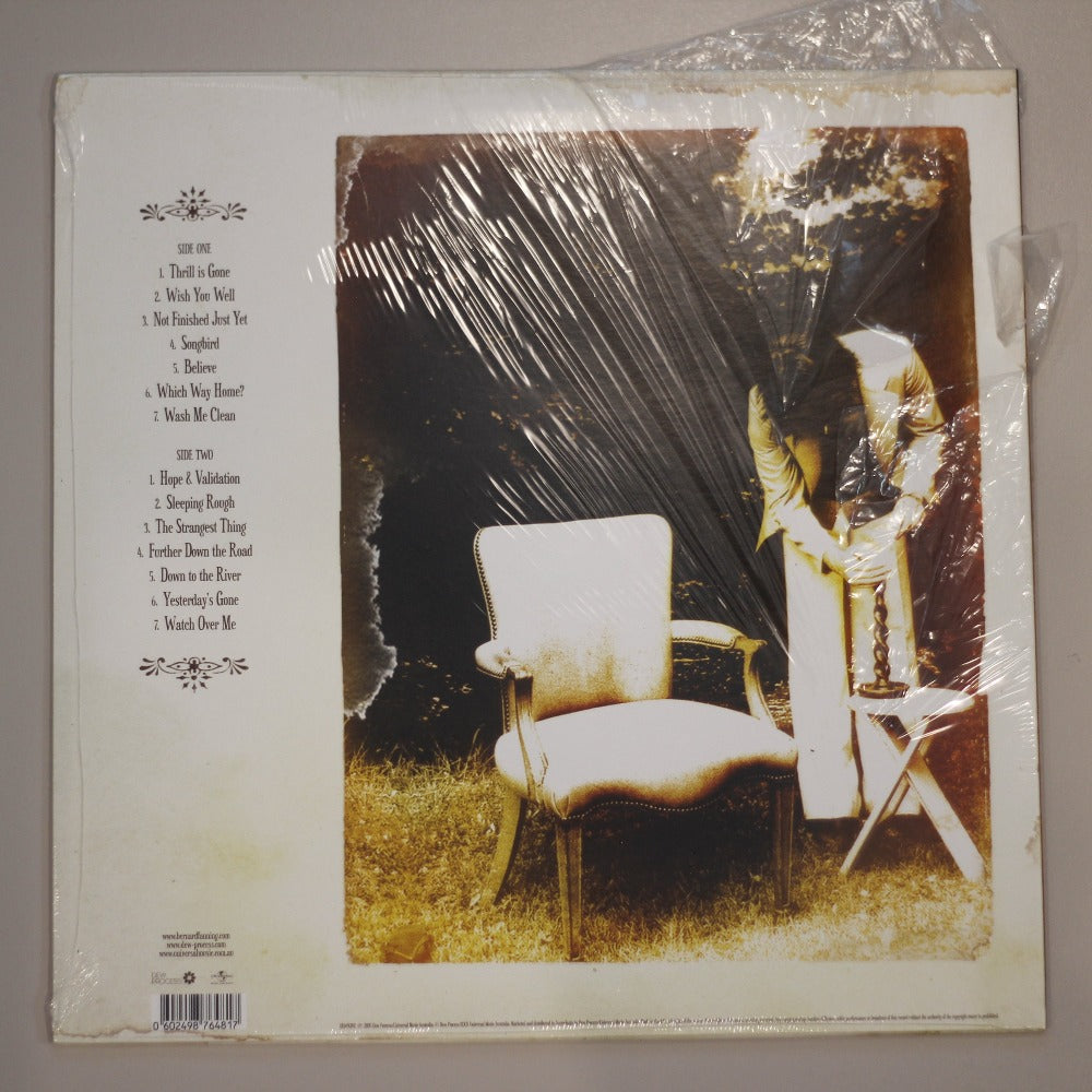 Bernard Fanning - Tea & Sympathy (Signed Copy) Vinyl Record rear