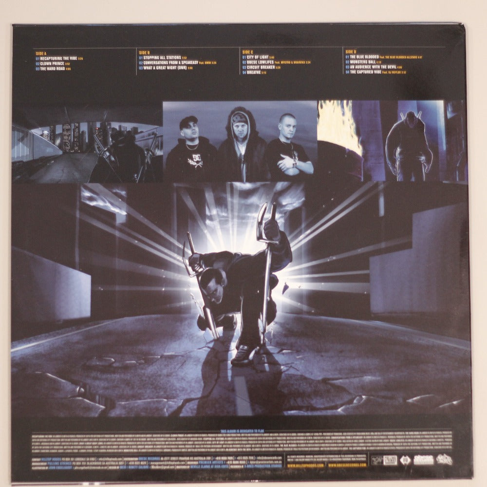 Hilltop Hoods – The Hard Road (First Pressing 2LP) Vinyl Record rear.