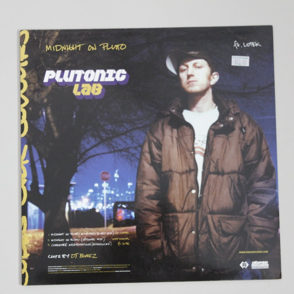 Plutonic Lab – The Waiting / Midnight On Pluto (First Pressing) Vinyl Record rear
