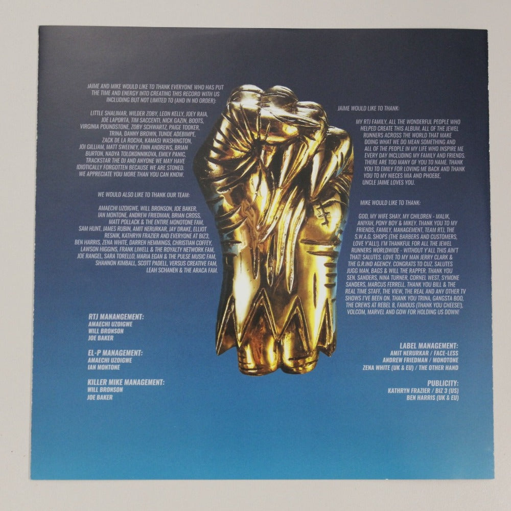 Run The Jewels - Run The Jewels 3 (First Pressing) Vinyl Record inner