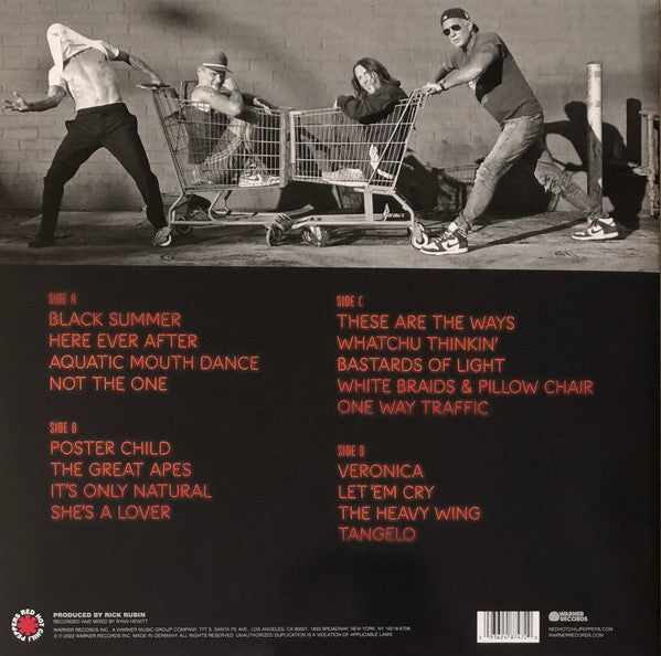 Red Hot Chili Peppers - Unlimited Love (Deluxe) (2LP) (Vinyl Record, poster, gatefold) rear